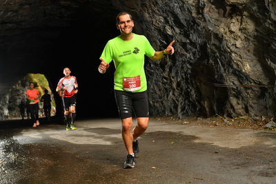 Marco, beim Verlorenen Loch, am Transviamala-Lauf